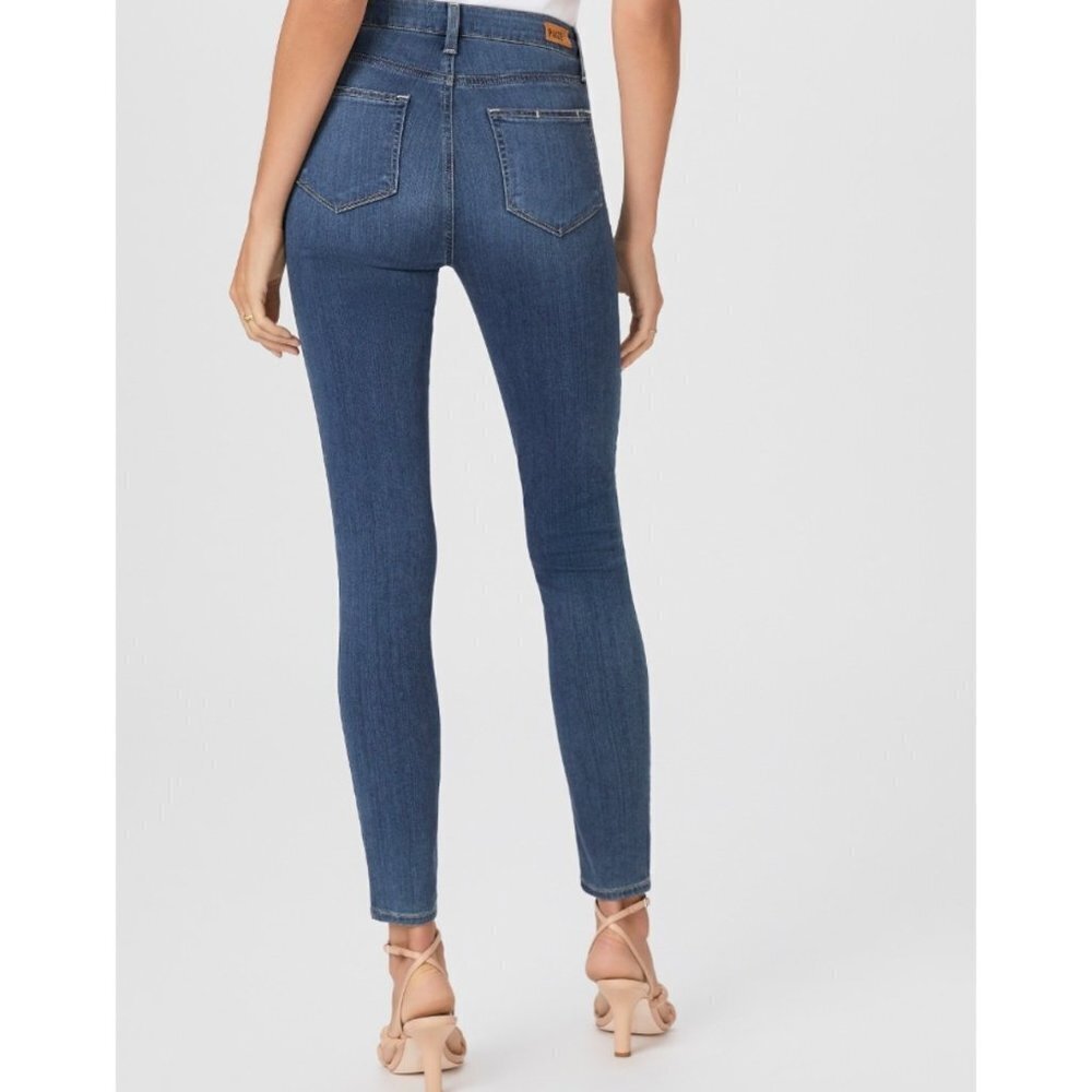 Paige Jeans Hoxton Ankle Size 32 Skinny Blue Denim - Picture 2 of 11